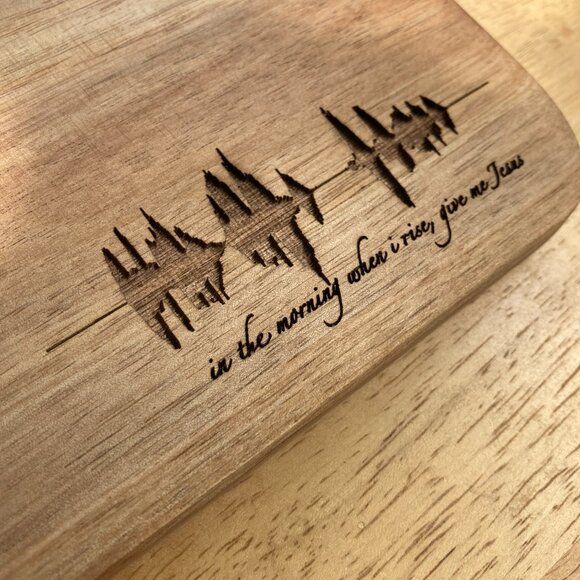 In The Morning When I Rise, Give Me Jesus Soundwave Cutting Board - Picture 3 of 6